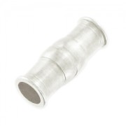 Chiusura magnetica 23x8 mm per cordone 6 mm Placcatura argento antico|raw }}