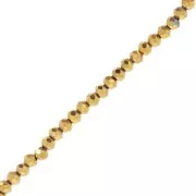 dorato - Perle sfaccettate rotonde - rotonde appiattite 4,5x4 mm - Dorato x41cm Perle sfaccettate rotonde - rotonde appiattite 4,5x4 mm - Dorato x41cm