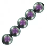 Perline PureCrystal 5810 mm. 8 Iridescent Purple Pearl x5