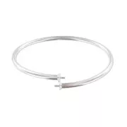 Bracciale flessibile d'Argento 925 per perle mezze forate