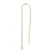 Orecchini catena in Gold filled mm. 48+40 x2|raw }}