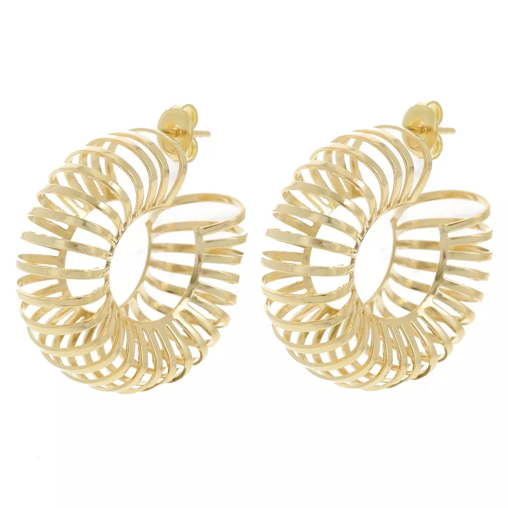 Orecchini a Cerchio Oro Giallo 9kt Sezione 2 mm Diametro 30 mm - Maiocchi Milano - Maiocchi Orecchini a Cerchio Oro Giallo 9kt Sezione 2 mm Diametro 30 mm - Maiocchi Milano - Maiocchi