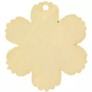 Pendente a forma di fiore 23x21 mm - Dorato con oro fino x1