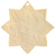 Pendente sole martellato 29 mm - Dorato in oro fino x1|raw }}