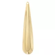 Pendente a goccia bombato 45,5x10 mm - Dorato in oro fino x1