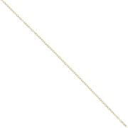 Catena maglia forzatina limata da 1,75 mm - Acciaio inox 304L dorato x10m