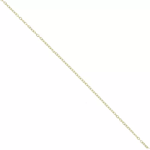 Catena Forçat con maglia da 1,7 mm - Acciaio inox 304L placcato oro x10m