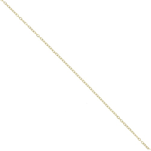 Catena maglia forzatina limata da 1,75 mm - Acciaio inox 304L dorato x10m