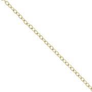 Catena Forçat con maglia da 1,7 mm - Acciaio inox 304L placcato oro x10m
