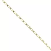 Catena Forçat con maglia da 1,7 mm - Acciaio inox 304L placcato oro x10m