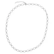 Collana a maglia alternata fantasia 6,3 mm - Acciaio inox 304L x47cm