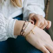 Bracciale a maglie rettangolari da 4,1 mm - Acciaio inossidabile 304L dorato x20cm