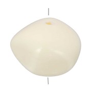 Perline in resina opaca 9x12 mm - Ecrù x8|raw }}