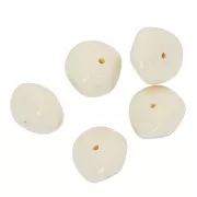 Perline in resina opaca 9x12 mm - Ecrù x8