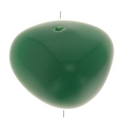 Perline in resina opaca 12x15 mm - Verde smeraldo x6|raw }}
