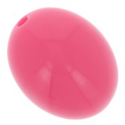 Perle in resina opaca 14x11 mm - Rosa confetto x6