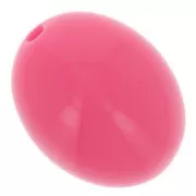 Perle in resina opaca 14x11 mm - Rosa confetto x6