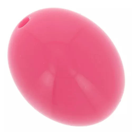 Perle in resina opaca 14x11 mm - Rosa confetto x6