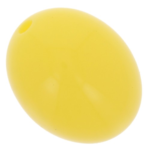 Perle in resina opaca 14x11 mm - Giallo sole x6