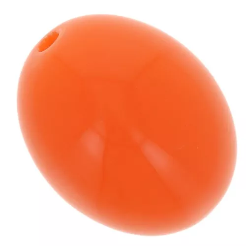 Perle in resina opaca 14x11 mm - Arancione x6