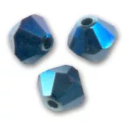 Biconi PureCrystal mm. 4 Crystal Metallic Blue 2X x50