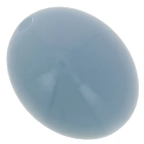 Perle in resina opaca 14x11 mm - Blu fumé x6