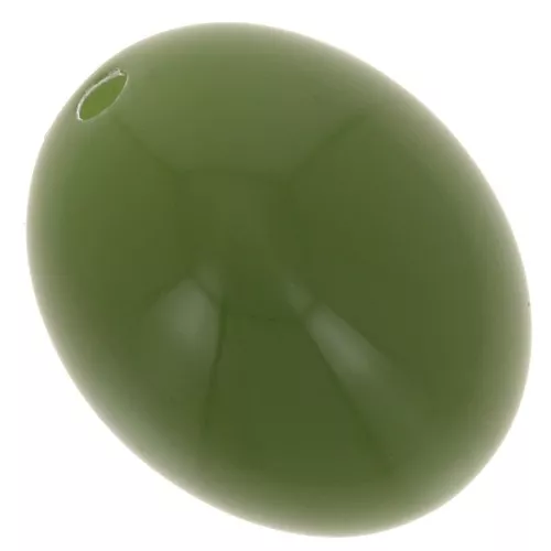 Perle in resina opaca 14x11 mm - Khaki x6