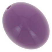 Perle in resina opaca 14x11 mm - Malva scuro x6