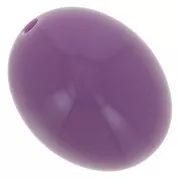 Perle in resina opaca 14x11 mm - Malva scuro x6