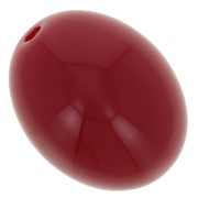 Perle in resina opaca 14x11 mm - Rosso carminio x6