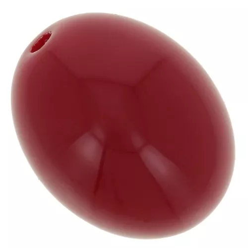 Perle in resina opaca 14x11 mm - Rosso carminio x6
