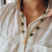 Pendente conchiglia 20x15 mm - Acciaio inossidabile 304L dorato x1