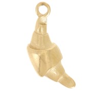 Ciondolo a mezzaluna 17x7 mm - Acciaio inossidabile 316L oro x1|raw }}