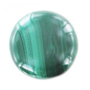Cabochon tondo mm. 16 Malachite|raw }}