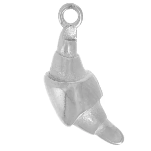 Ciondolo a mezzaluna 17x7 mm - Acciaio inossidabile 316L x1
