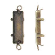 Castone separatore PureCrystal  4547 mm. 21x7 bronzo 2 anellini