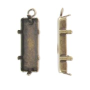 Castone pendente PureCrystal 4547 mm. 21x7 bronzo