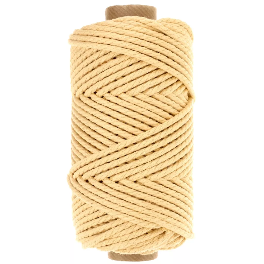 Bobina Di Corda In Cotone Naturale Per Macramè – 3 Mm X 100 Metri – Fai Da Te, Arazzi, Piante Appese