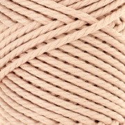 Bobina di corda per macramè in cotone 3 mm - Qualità - Rosa pallido x50m