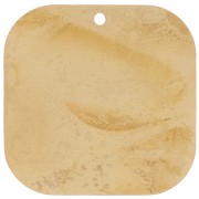 Zecchino quadrato rotondo 22 mm - Ottone grezzo x1|raw }}