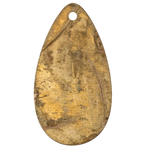 Zecchino goccia 21x11,5 mm - Ottone grezzo x1