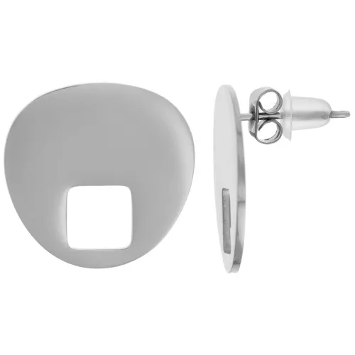 Orecchini design da 18 mm - Acciaio inossidabile 316L x2