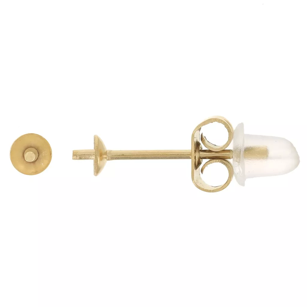 3 Paia Orecchini Con Perle Piatte In Acciaio Inox – Ipoallergenici – Tre Misure Dfferenti – Eleganti E Moderni