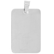 Pendente rettangolare pendente 30x20 mm - Acciaio inox 316L x1|raw }}