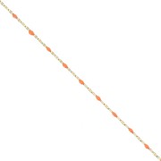 Catena con resina epossidica da 2mm -Acciaio inossidabile 304 dorato Arancione x1m