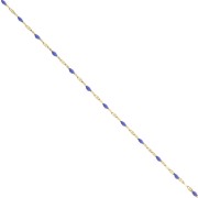 Catena con resina epossidica da 2mm -Acciaio inossidabile 304 Gold - Blu reale x1m|raw }}