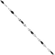 Catena con resina epossidica da 2 mm - Acciaio inox 304 - Nero x1m