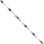 Catena con resina epossidica da 2 mm - Acciaio inox 304 - Nero x1m