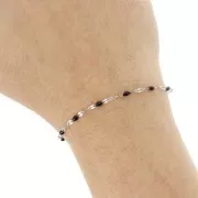 Catena con resina epossidica da 2 mm - Acciaio inox 304 - Nero x1m