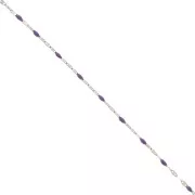 Catena con resina epossidica Catena da 2 mm - Acciaio inox 304 - Viola x1m